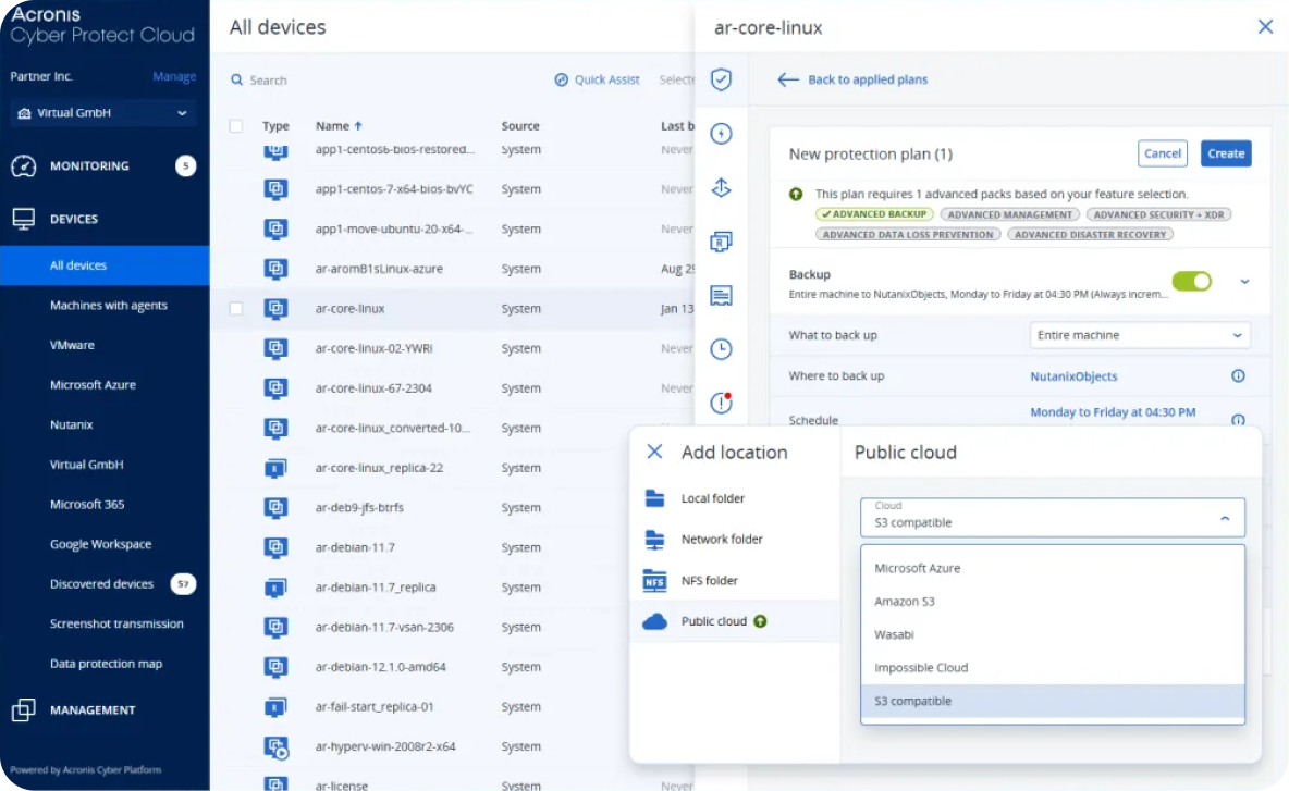 Backup para MSP_ Uma plataforma para cada carga de trabalho