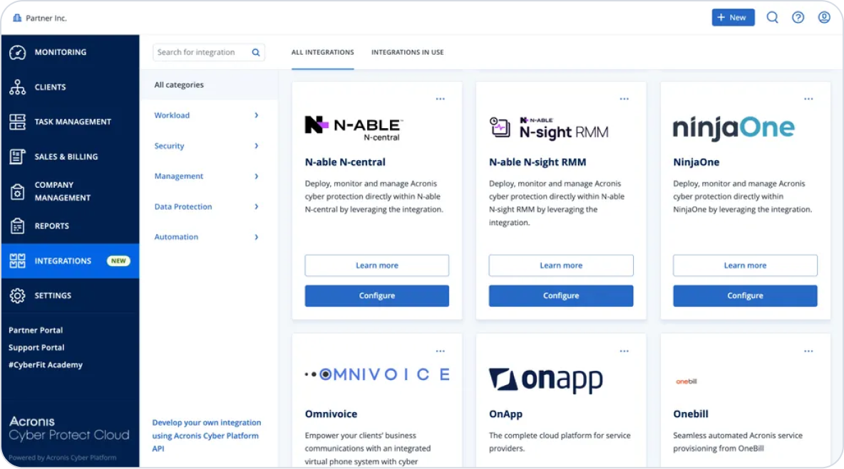 Integração perfeita do RMM