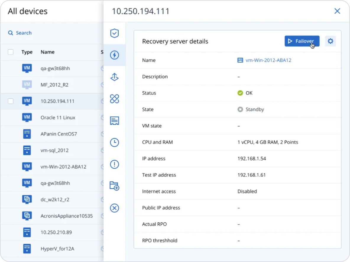 Recuperação rápida