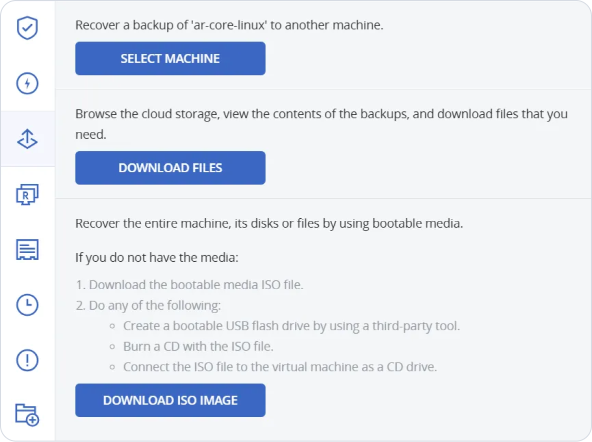 Recuperação rápida e menos tempo de inatividade