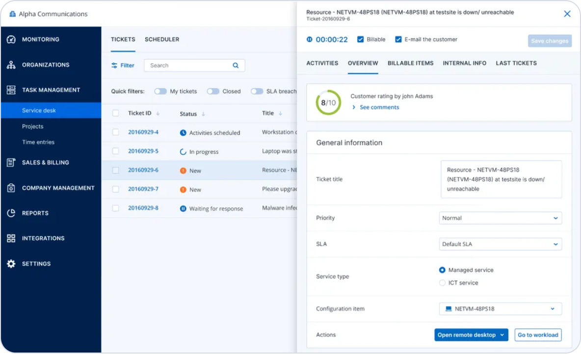 Simplifique a central de serviços para melhor satisfação do cliente, lucros e tomada de decisão